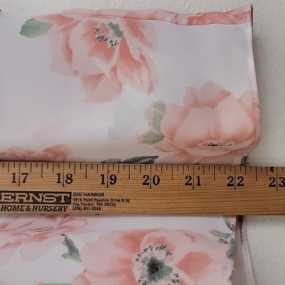 Forever 21 Floral Pink Layered Spaghetti Straps Women's Top S - Picture 5 of 10